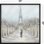 Americanflat 30x30 Poster Frame - Slim Molding - Black