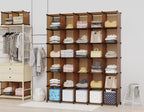 HOMIDEC Closet Organizers and Storage, 9 Cube Storage Organizer, Brown