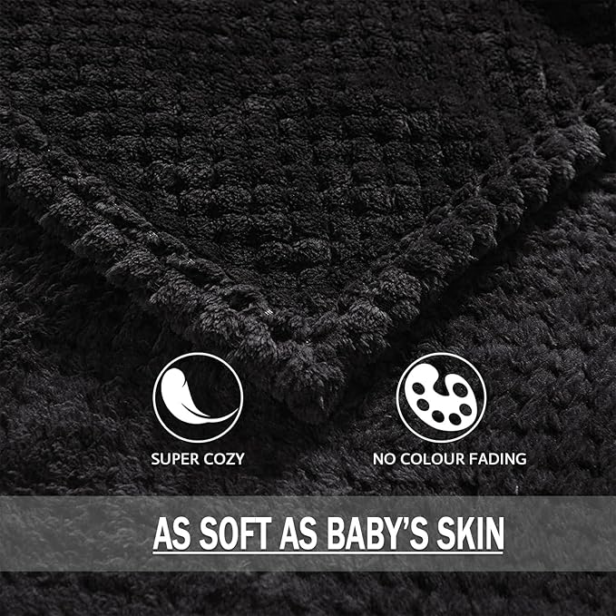 Exclusivo Mezcla Fleece Bed Blanket King Size, Super Soft and Warm Blankets - Image 8