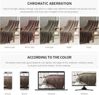 BOURINA Brown Throw Blanket 50 x70 Inches Jacquard Argyle Throw Textured Solid - Image 7