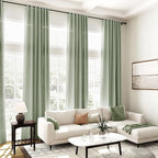 Nanspring Desert Sage Linen Curtains 108 Inches Long - Image 7