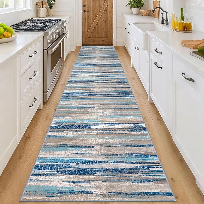 Lansny Modern Abstract Runner Rug 3x16 - Image 2