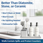 Silicone Countertop & Vanity Tray – 11.7” Bathroom Counter Tray