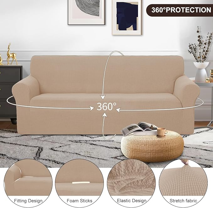 U-NICE HOME Stretch Couch Cover Sofa Covers - Image 3