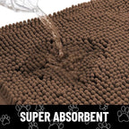 Smiry Dog Door Mat for Muddy Paws, Absorbent Dirt Trapper Non Slip Quick Dry - Image 5