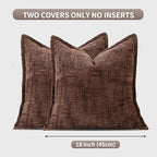 HPUK Fall Chenille Soft Throw Pillow Covers 18x18 Set of 2, Accent Cushion - Image 5