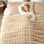 Cozy Bliss Faux Fur Throw Blanket by CozyBliss