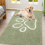 Smiry Dog Door Mat for Muddy Paws, Absorbent Dirt Trapper Non Slip Quick Dry by Smiry
