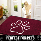 Smiry Dog Door Mat for Muddy Paws, Absorbent Dirt Trapper Non Slip Quick Dry - Image 7