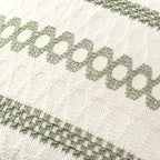 MIULEE Set of 2 Sage Green Boho Decorative Pillow Covers 18x18 Inch Farmhouse - Image 4