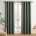 NICETOWN Room Darkening Draperies Curtains Panels, 2 Panels Dark Mallard W52 x by NICETOWN
