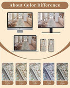 Madane Runner Rug 2'6''x8' Kitchen Runner, Hallway Runner Printed Vintage - Image 12