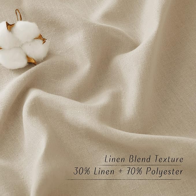 NICETOWN Linen Angora Curtains 120 inches Long - Image 4