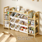 Large Toy Storage Organizer, Top Rack, 6 Side Shelves, 9 Bins
