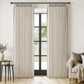 MIULEE Pinch Pleated Thick Linen Curtains 90 Inches Long 2 Panels by MIULEE