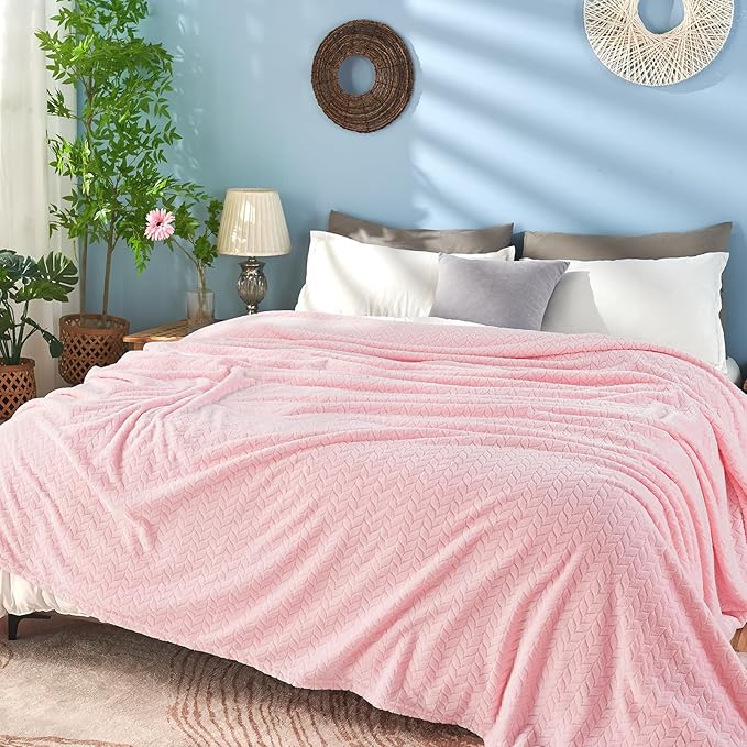 inhand Pink Fleece Queen Blanket - Image 4