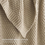 EVERGRACEHOME Chunky Chenille Knit Throw Blanket - Image 2