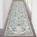 HEBE Hallway Runner Rug 2'x8' Washable Vintage Distressed Area Rugs Non Slip by HEBE