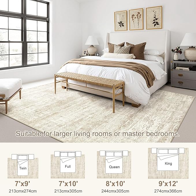 UERMEI 8x10 Area Rug Living Room Rugs - Image 2