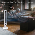 Lasko Oscillating Tower Fan with Remote Control - 36" - 2510 - White