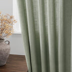 Nanspring Desert Sage Linen Curtains 84 Inch Length 2 Panels Set - Image 4