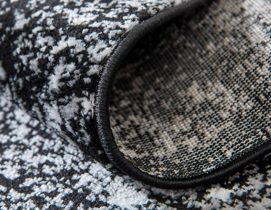 Unique Loom Sofia Collection Area Rug - Casino (2' 2" x 3' 1" Rectangle, Black/ Ivory)