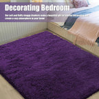 Shag Area Rug for Bedroom 5x8, Soft Fuzzy Rug Non-Shedding Indoor Plush Carpet - Image 3