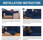 H.VERSAILTEX 3 Piece Stretch Sofa Covers - Image 7