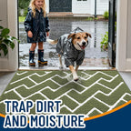 OLANLY Front Door Mat, Non-Slip Rubber Backing, Dirt Resistant and Absorbent - Image 2