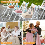 Buryeah 24 Pcs Flannel Throw Blanket Bulk 50 x 60 in Sleepover Blanket Outdoor - Image 4
