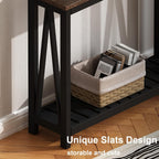 ChooChoo Farmhouse Console Table, Narrow Sofa Table for Entryway, 40 Inch