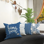 YCOLL Pillow Covers 18x18 Set of 4, Modern Sofa Throw Pillow Cover, Decorative - Image 6