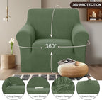 U-NICE HOME Stretch Recliner Chair Cover, Pet Friendly Armchair Slipcover - Image 3