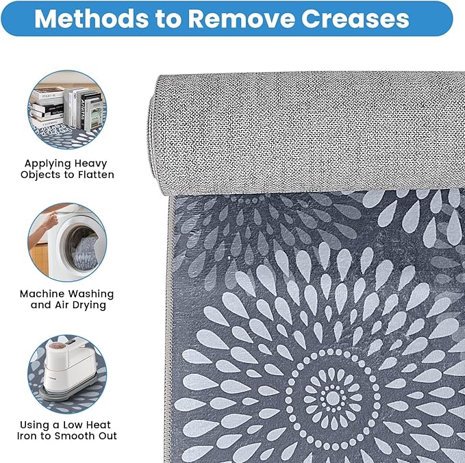 StepRite Runner Rug 2 x 3 ft, Washable Rugs, Hallway Runner Rugs, Kitchen - Image 5