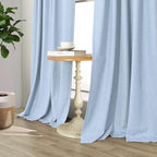Pitalk 100% Blackout Light Blue Curtains 84 Inch Length - Image 7