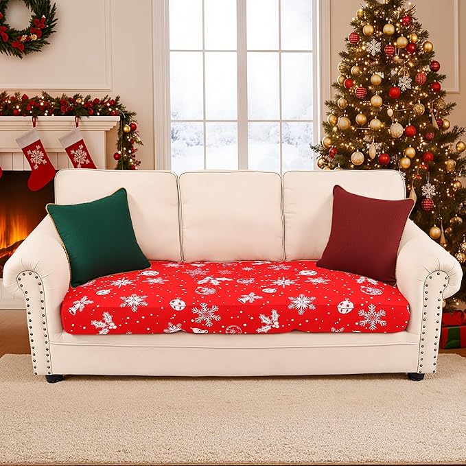 Smiry Printed Couch Cushion Covers, Stretch Soft Couch Covers - Image 5