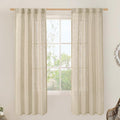 LAMIT Light Filtering Linen Curtains 72 Inches Long by LAMIT