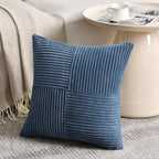 Fancy Homi 2 Packs Dusty Blue Euro Decorative Throw Pillow Covers 28x28 Inch - Image 2