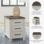 Signature Design by Ashley Chairside End Table with Charging Station