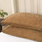 CaliTime Throw Pillow Covers Decorative 20 X 26 Inches Pack of 2 Cozy Chenille - Image 3