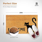 Black Cat - 17"x29" - Coir Door Mat - Welcome Mats - Image 3