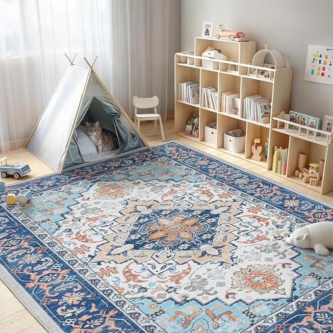 Lofus 9x12 Area Rugs for Living Room, Washable Area Rug, Rugs for Bedroom - Image 3