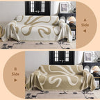MYSKY HOME Couch Cover for 3 Cushion Couch Sofa Cover, Super Soft Boho Couch - Image 3