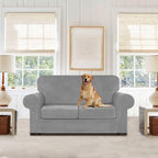 WEERRW Velvet Couch Covers for 2 Cushion Couch Sofa - Image 2