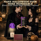 Skull Candle Warmer Lamp with Timer & Dimmer, Gothic Skull Wax Warmer Lamp for Jar Candles, Adjustable Height Skeleton Candle Light Warmer with 2 Bulbs, Spooky Goth Home Decor Gifts (Purple, 1pack)