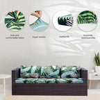 8Pcs Stretch Patio Cushion Covers, Outdoor Couch Covers Replacement, Outdoor - Image 3