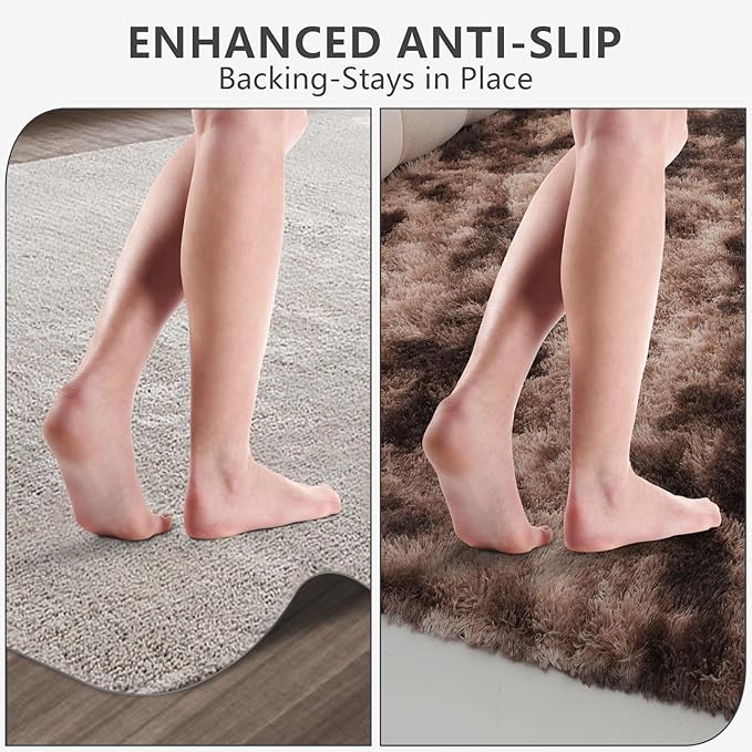 Shag Area Rugs for Bedroom Living Room, 5X8 Ultra Soft Fluffy Area Rugs for Dorm - Image 6
