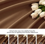 MIULEE Back Tab Blackout Curtains 102 Inch Long 2 Panels Set - Image 8
