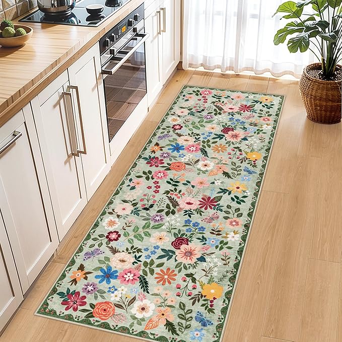 Runner Rug for Entryway: 2x6 Kitchen Rugs Non Slip Washable Ultra-Thin Soft - Image 6