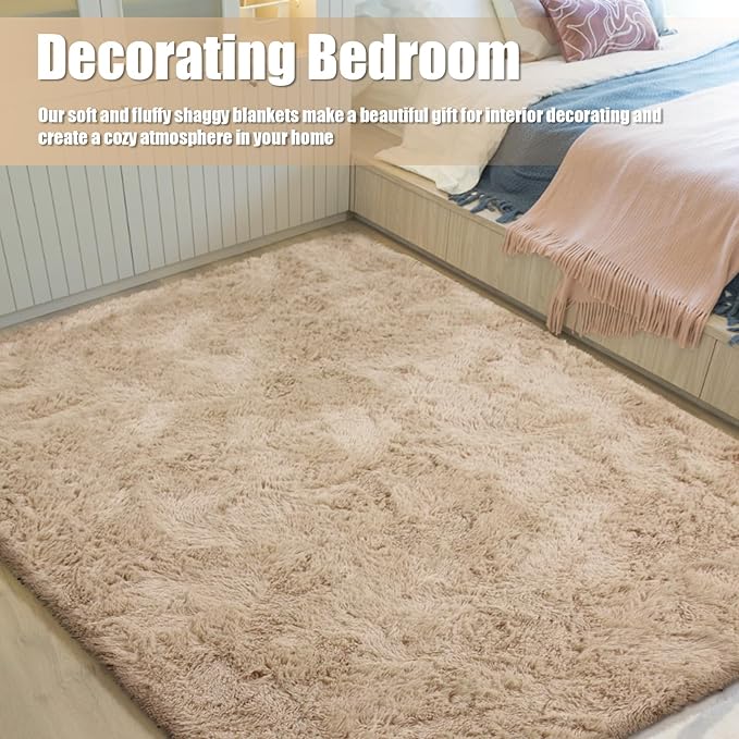 8x10 Fluffy Area Rugs for Living Room, Shag Area Rug for Bedroom - Image 6